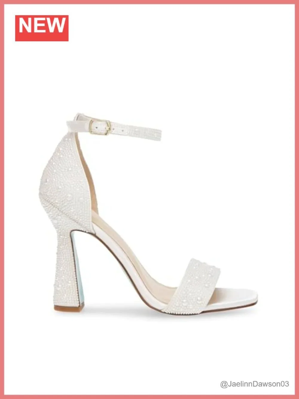 Embellished Heeled Sandals with Adjustable Ankle Buckle